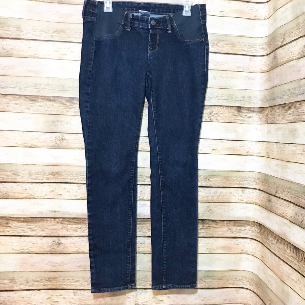Old Navy side panel skinny maternity jeans